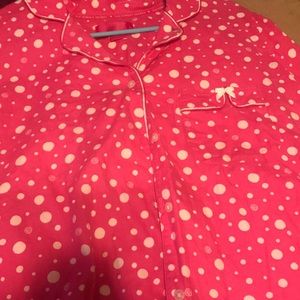 Victoria’s Secret Flannel PJ top long sleeve